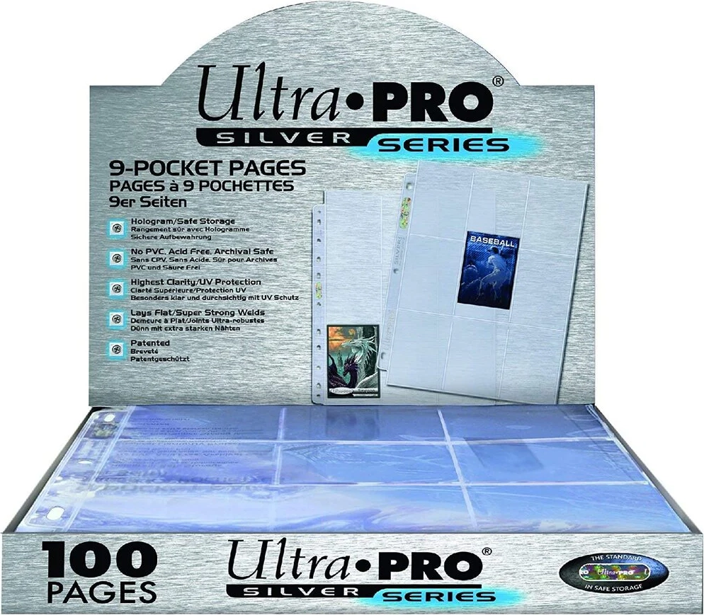 9-Pocket Pages Silver Blue 1 stk
