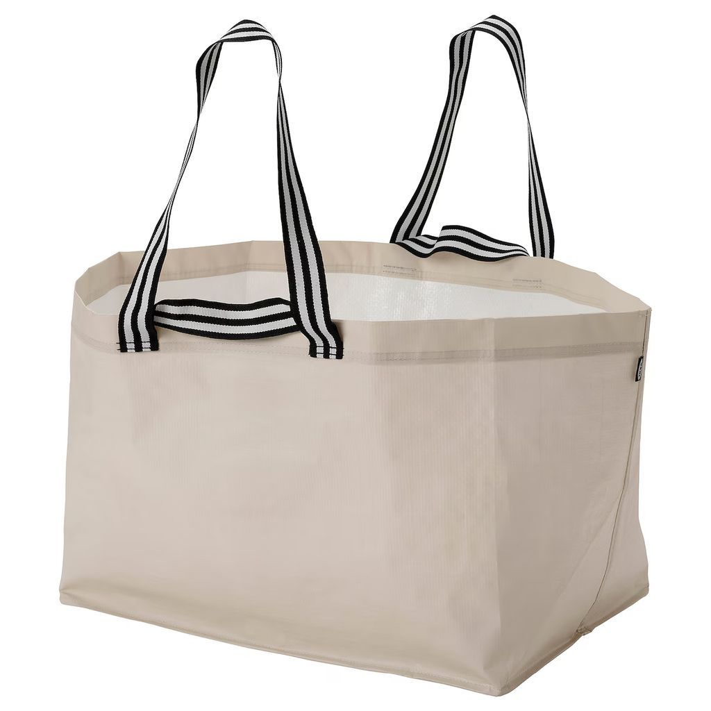 görsnygg indkøbspose, stor, lys beige, 57x37x39 cm/71 l