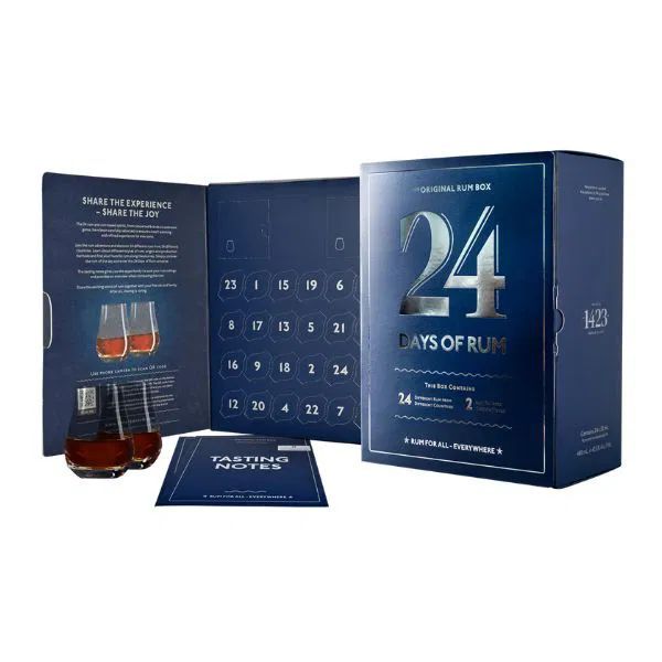 24 Days Of Rum Calendar Blue Edition