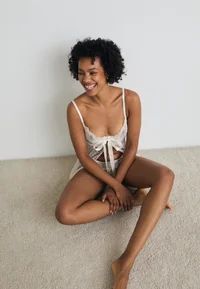 BONBON  BABYDOLL  - Nattrøjer / negligé - ivory