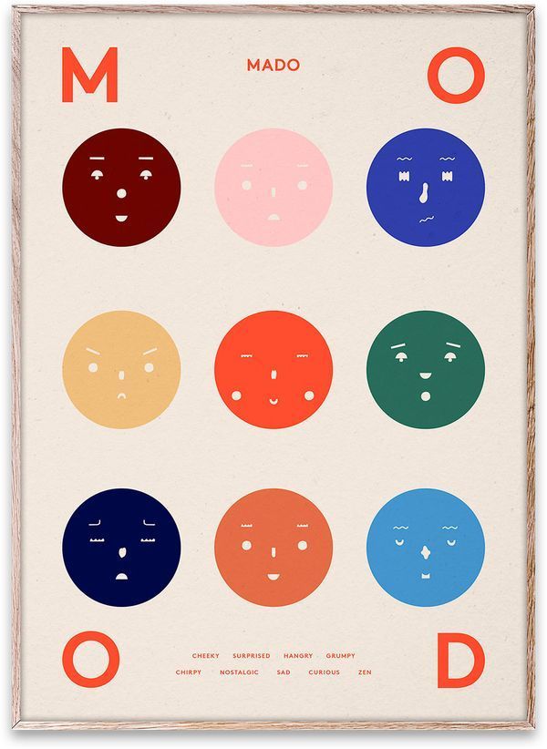 Paper Collective 9 Moods Plakat 50x70cm