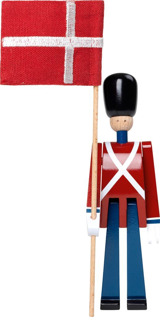 kay bojesen fanebærer mini træfigur rød