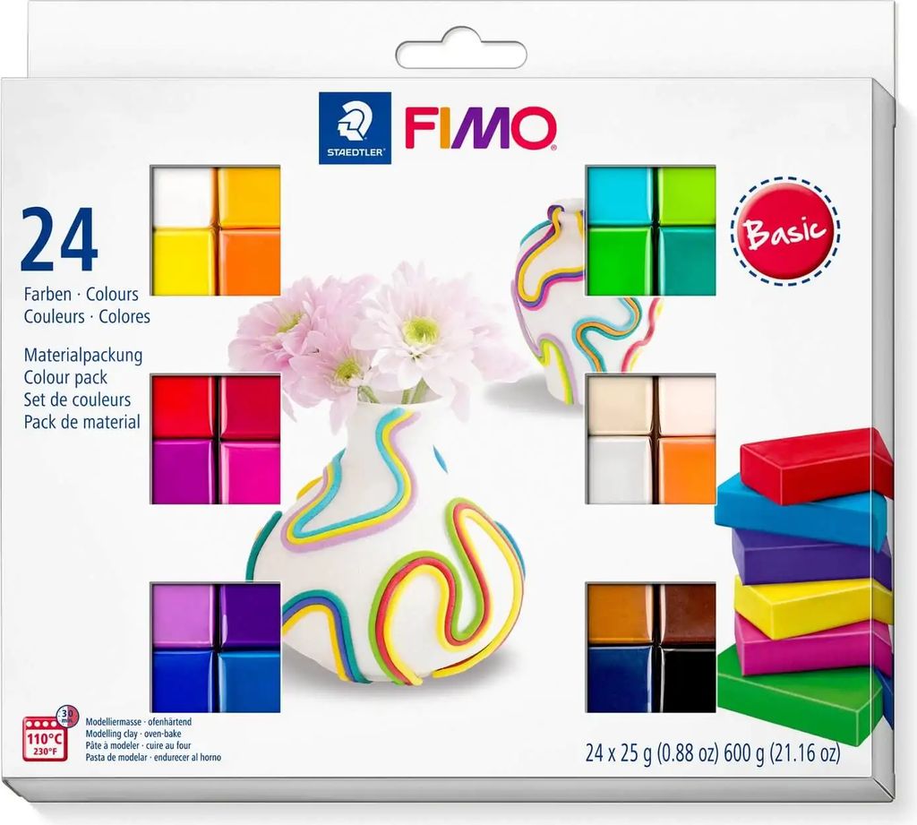 Fimo soft 25 g 24 farver