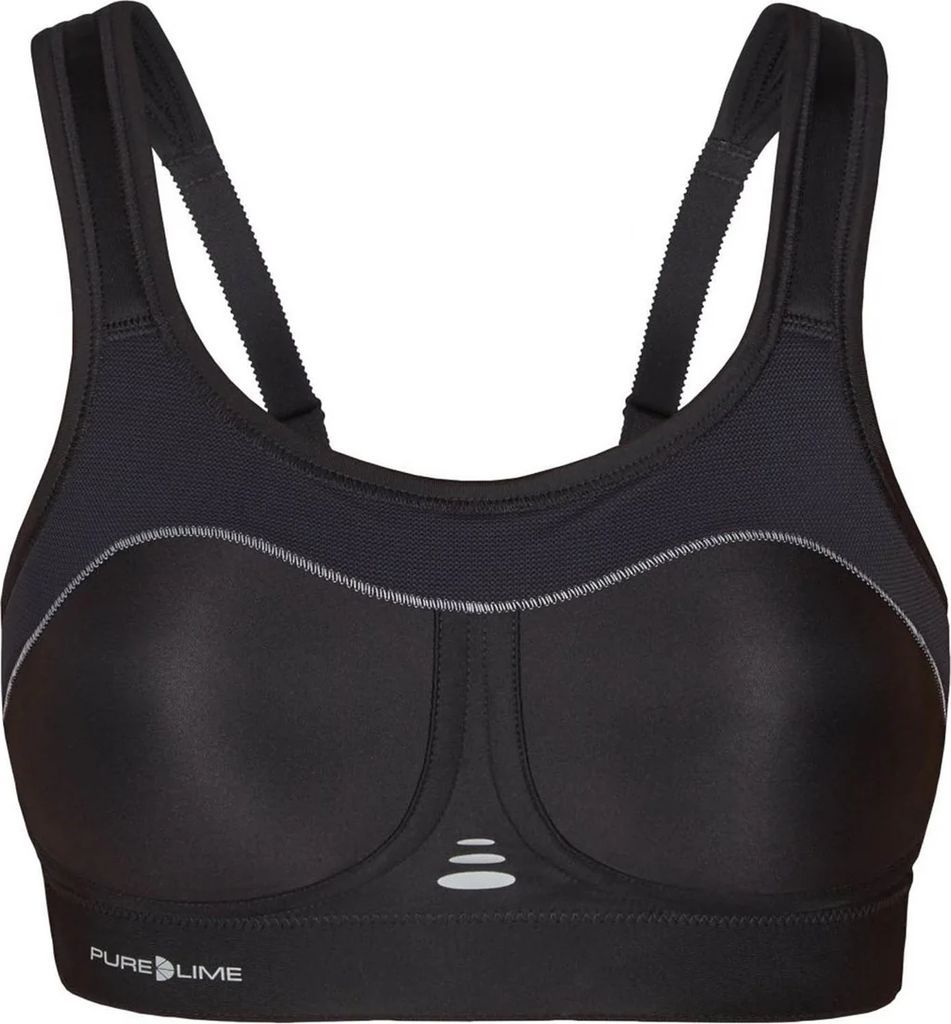 Purelime Compression Bra High Impact - Black