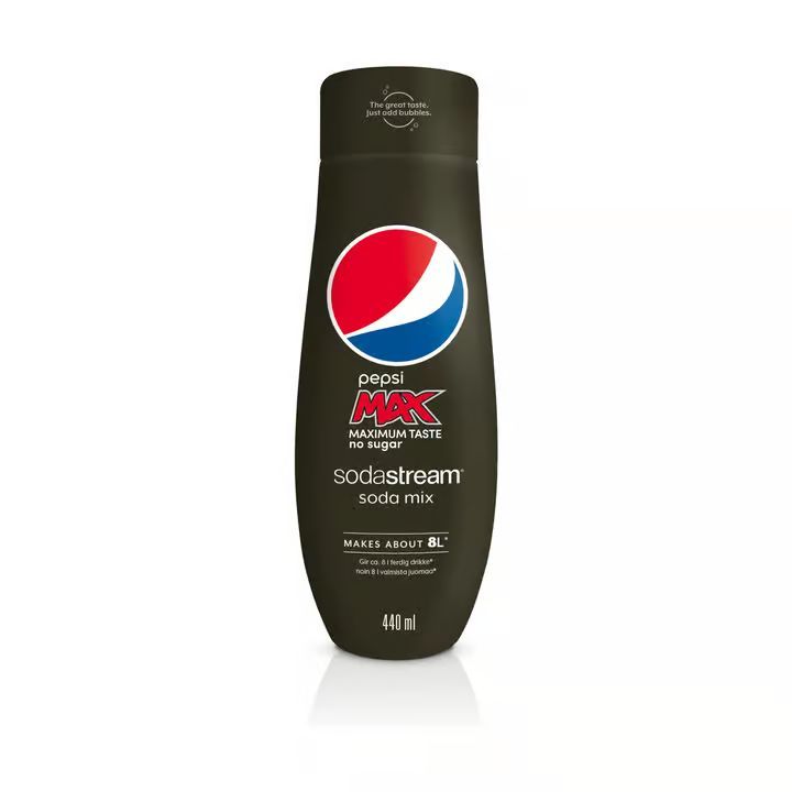 SodaStream Sirup - Pepsi Max - 440 ml - Giver ca. 8 liter færdig drik