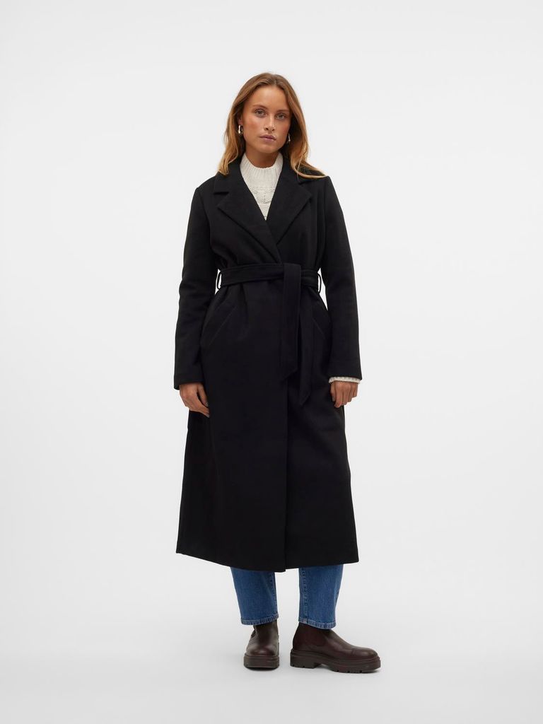 vero moda overgangsfrakke 'fortuneaya' i sort