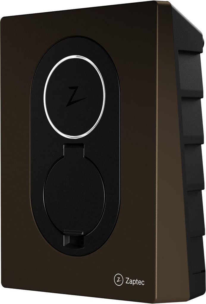 zaptec go ladeboks 22 kw 32a 3-faset type 2 – asphalt black – eu calibrated