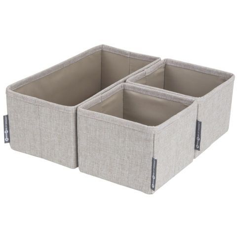 Organizer til skuffe beige - 3 stk
