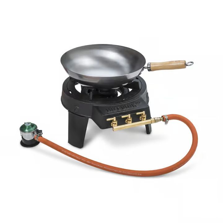 HOT WOK Original Gasblus - 7 kW - Støbejern - Inkl. wokpande