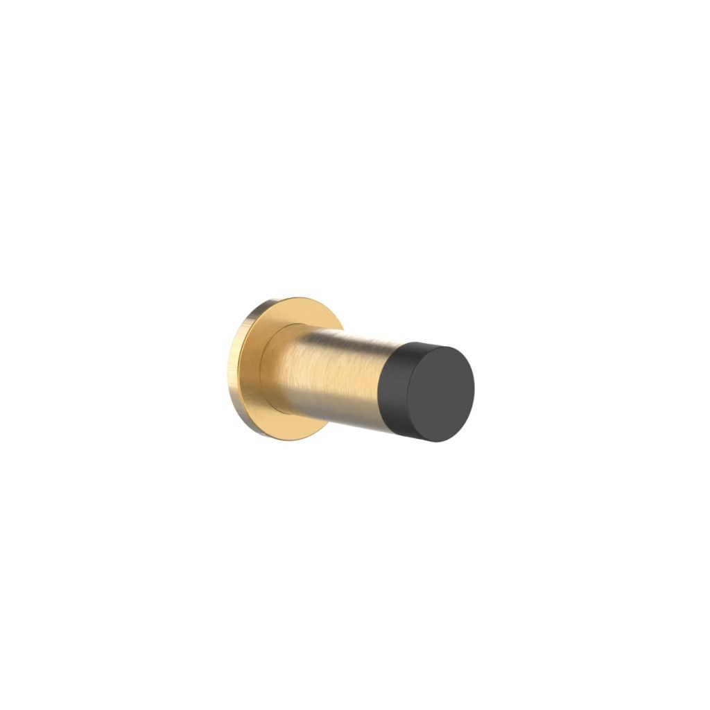 kort dørstopper 4,5 cm, mat messing - elements