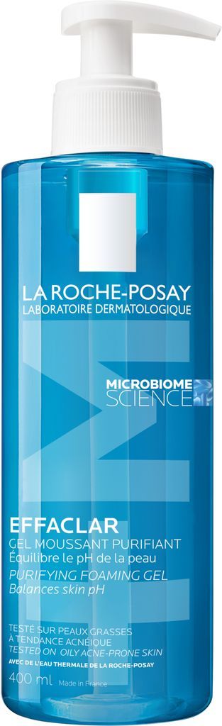 la roche-posay effaclar cleansing gel +m pump, 400 ml