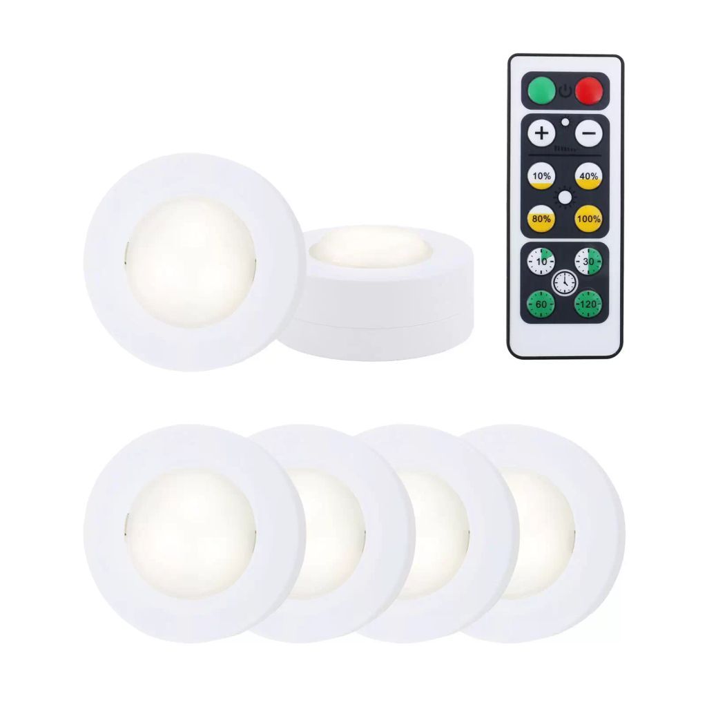 Briloner LED Spots M. Fjernbetjening Underskabsbelysning
