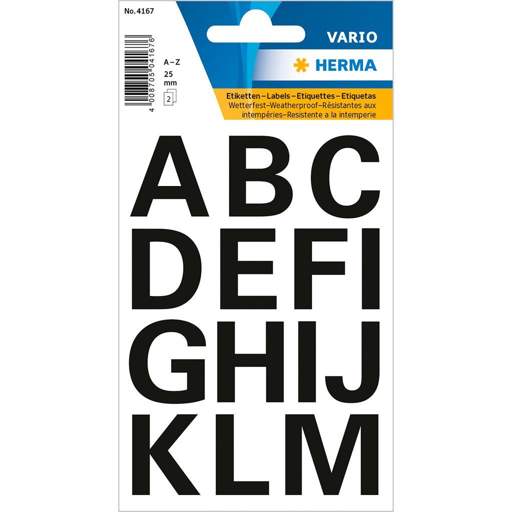 Herma Vario Letters A-Z
