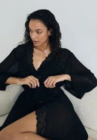 THE PROMISING ROBE - Badekåber - black