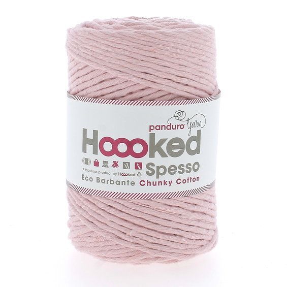 Hoooked Spesso Eco Barbante Chunky Cotton by Panduro Yarn – 500 g lys rosa, Blossom S510