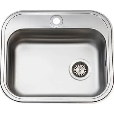 intra juvel, køkkenvask, bmk480b1-r02, mat stål, 550x485 mm