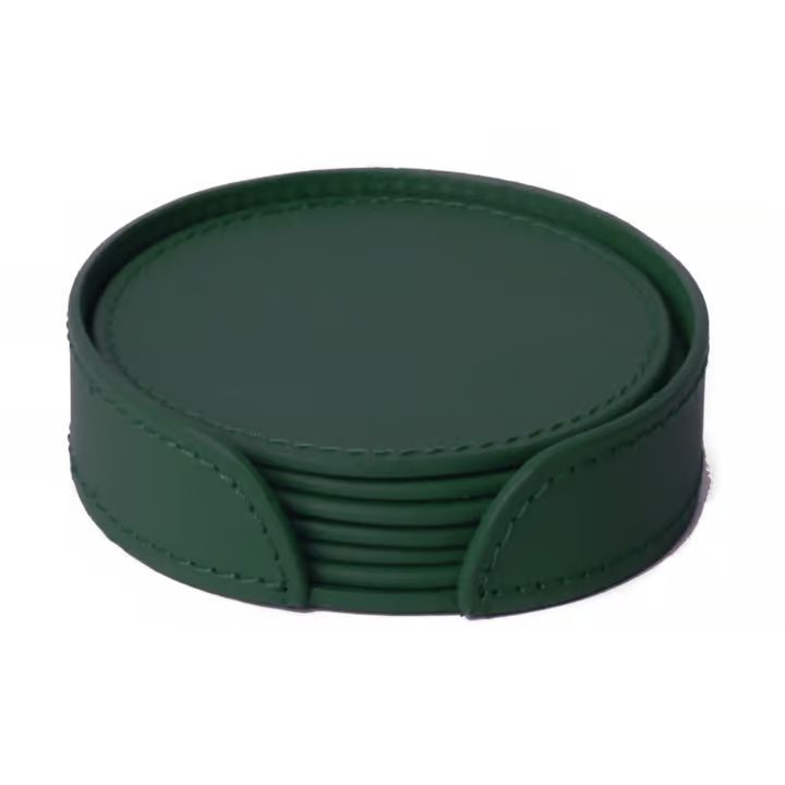 Ørskov Round Racing Green Glasbrik 11cm 6stk