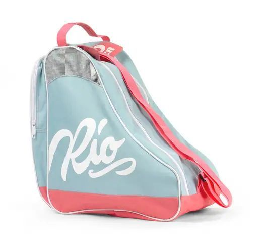 Rio Roller Canvas and Beach Tote Bag, Multicolour Teal/Coral