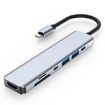 MTP Products USB-C 7-i-1 Hub HDMI PD SD Micro SD