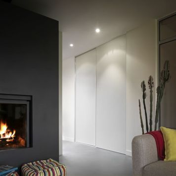optimum allure skydedøre m/2 døre hvid 250x150 cm