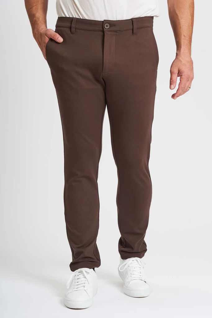performance pants 'rødekro' - chocolate brown