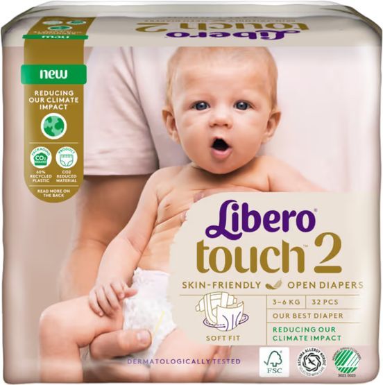 Touch Str. 2 (3-6 kg.) 32 stk