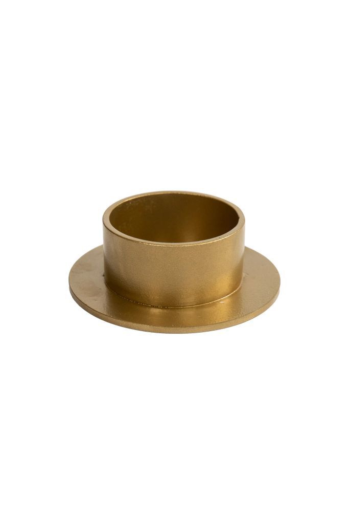 Cirkelstage, guldfarvet - Ø6 cm.