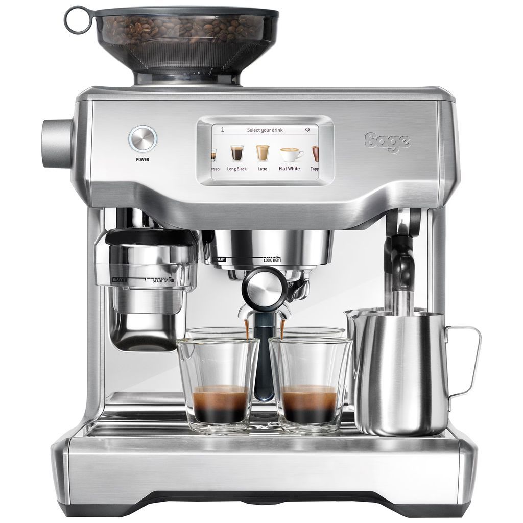 the oracle touch espressomaskine, børstet stål
