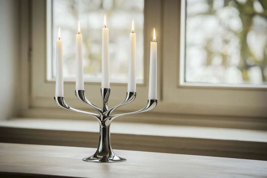 Philippi Candelabra silberfarben Kerzenhalter