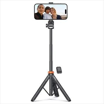Tech-Protect L03S Bluetooth Selfie Stick med Fjernstyret Tripod - Op til 148cm - Sort