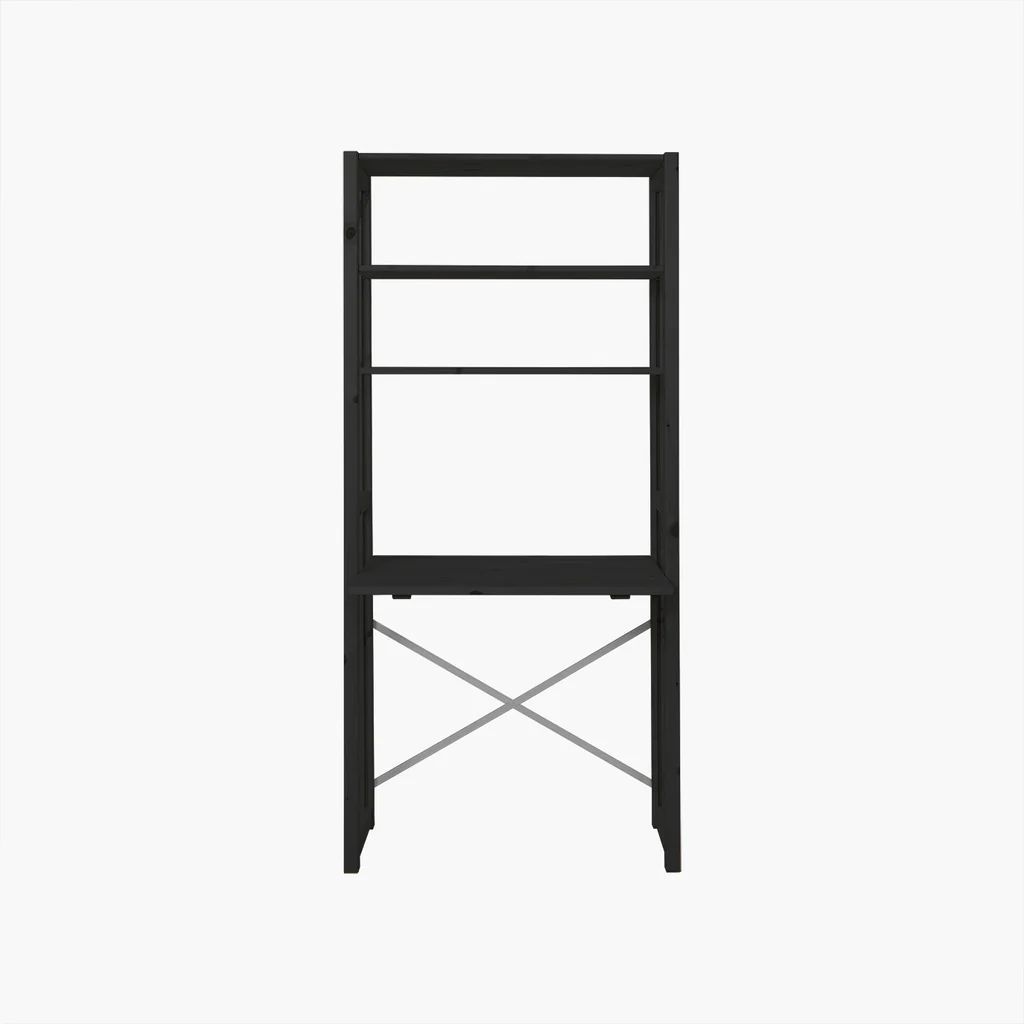 Agger stigereol - Sort | med skrivebord 83x179 cm
