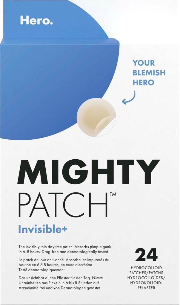 Hero Mighty Patch Invisible+ - 24 stk.