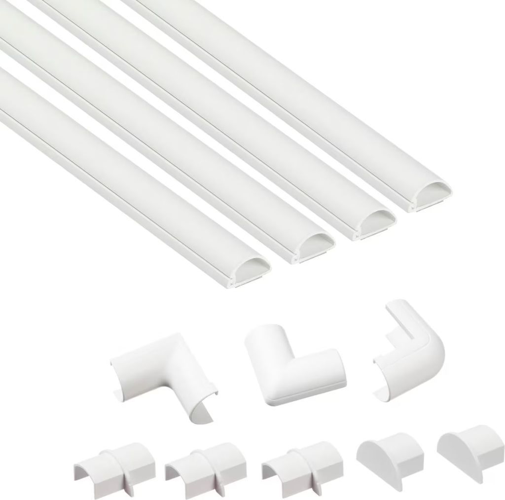d-line kabelkanal kit - 1m (30x15mm) hvid - 3-pack
