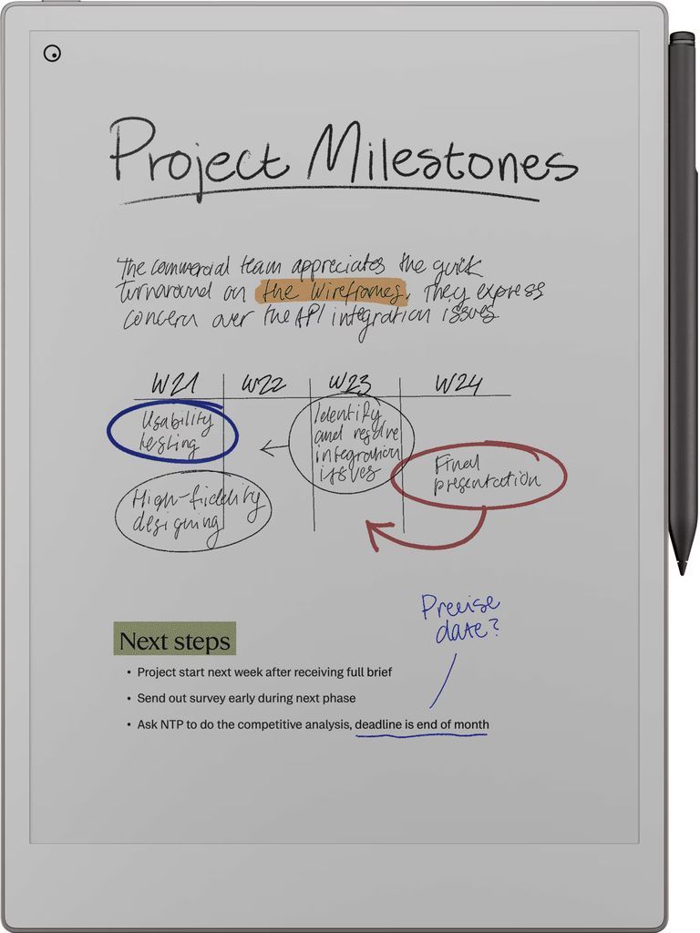 remarkable paper pro e-ink tablet + marker plus sæt