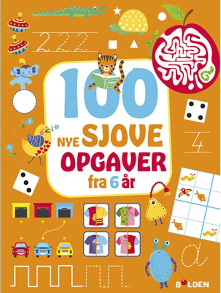 100 nye sjove opgaver - fra 6 år - hobby - paperback