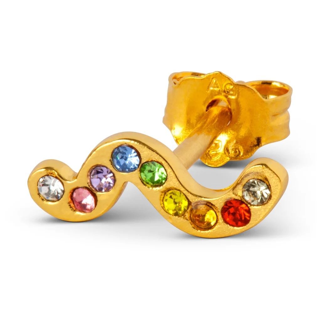 LULU Copenhagen Snaky Earring - Gold/Multicolour