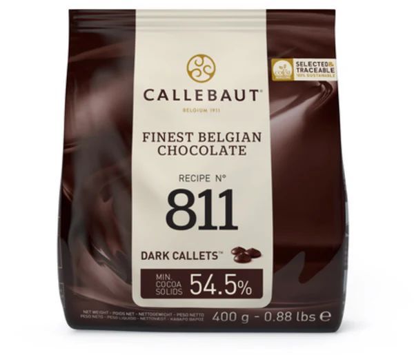 callebaut chokolade lys - 33,6 % kakao, 1 kg