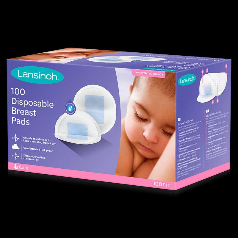 Lansinoh Blue Lock Disposable Breast Pads