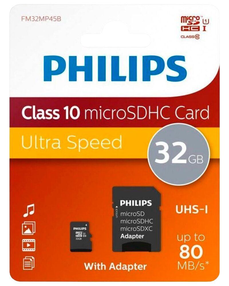 Philips FM32MP45B microSDHC Class 10 32GB