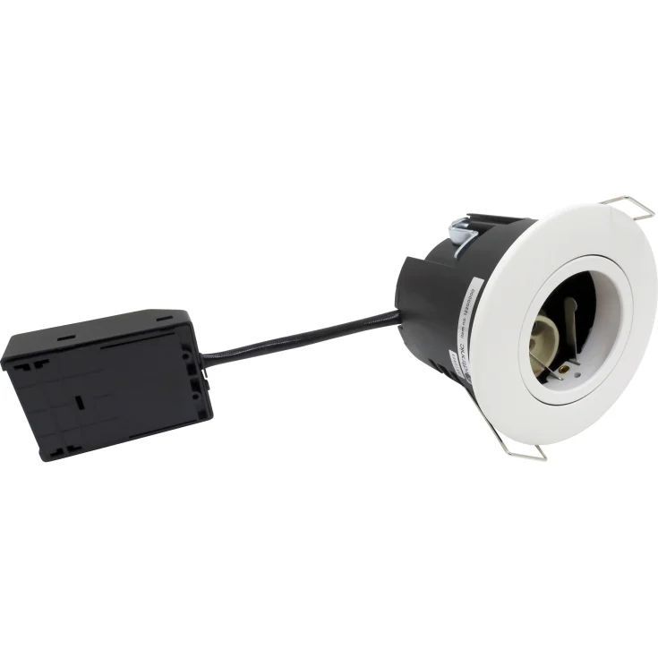 nordtronic uni install g2, gu10, rund, mat hvid, inden- og udendørs brug