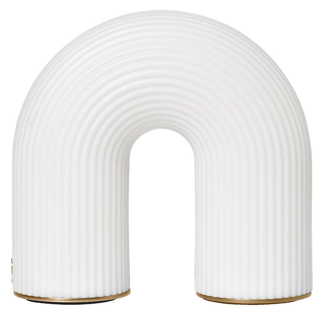 vuelta portable bordlampe hvid - ferm living