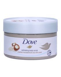dove exfoliating body scrub macadamia and rice milk