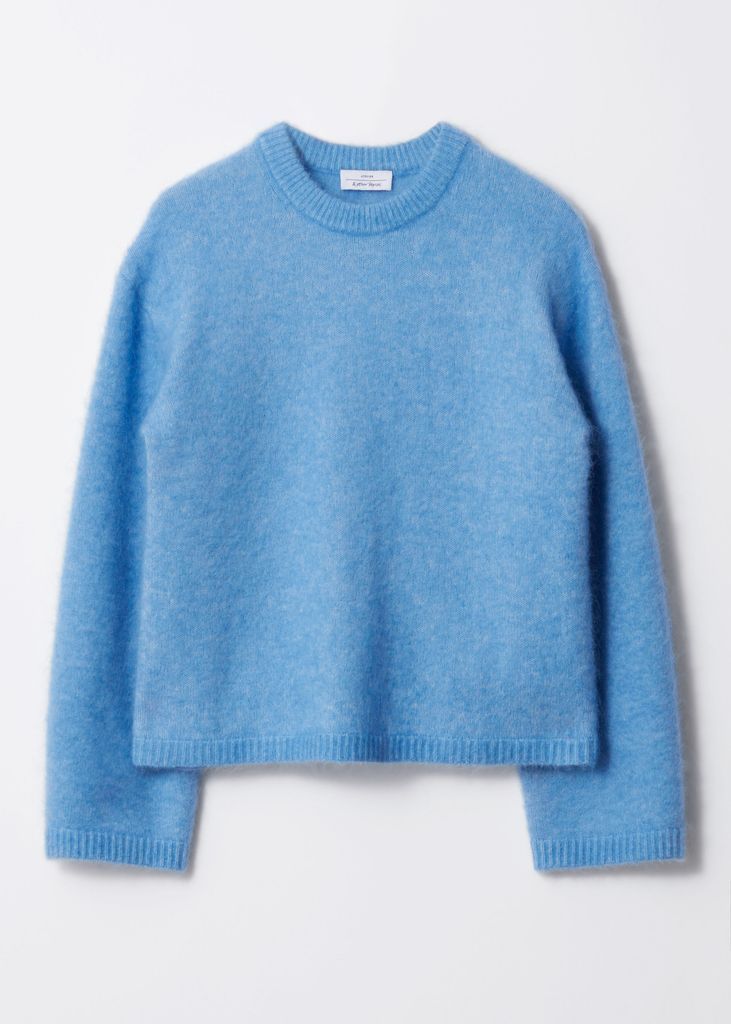 & Other Stories Mohair-Blend Jumper Blue