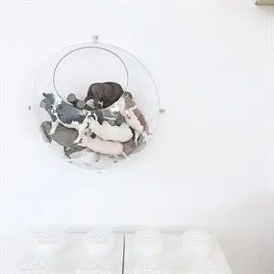 Koziol - Hanging display Orion - Large - transparent kugle - Sæt med 2 halvkugler