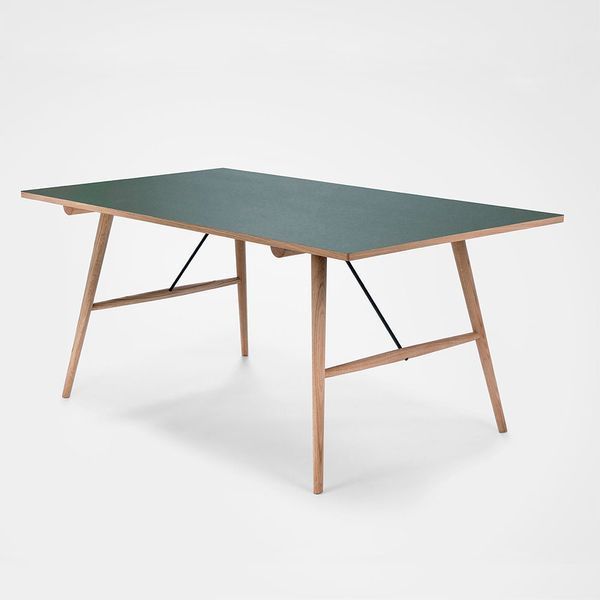 Houe Hekla Green/Oak Spisebord 95x168cm