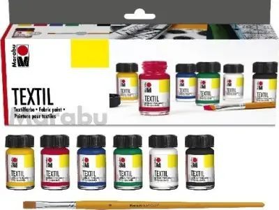 "Textil grundsæt 6x15ml"