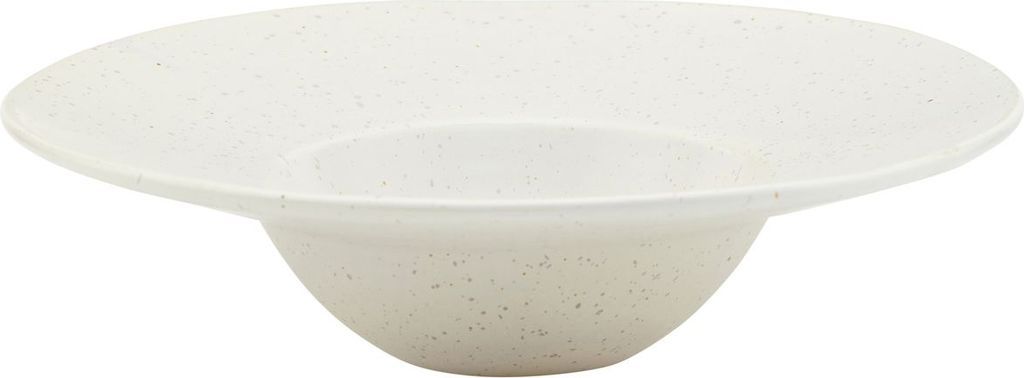 pion pastatallrik 25 cm, vit / grå