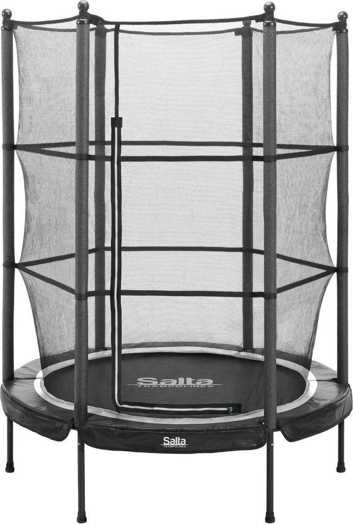 salta trampolin junior, sort inkl. sikkerhedsnet
