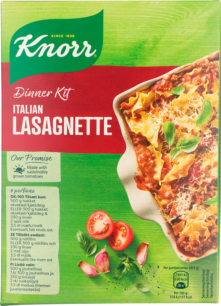 lasagne dinner kit