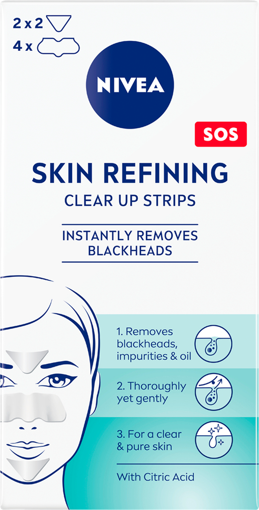 nivea skin refining clear-up strips 6 pieces